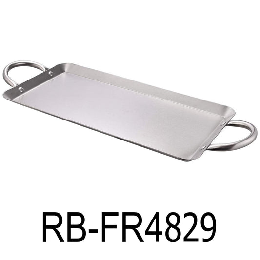 19" Rectangle Stainless Steel Fry Pan Comal