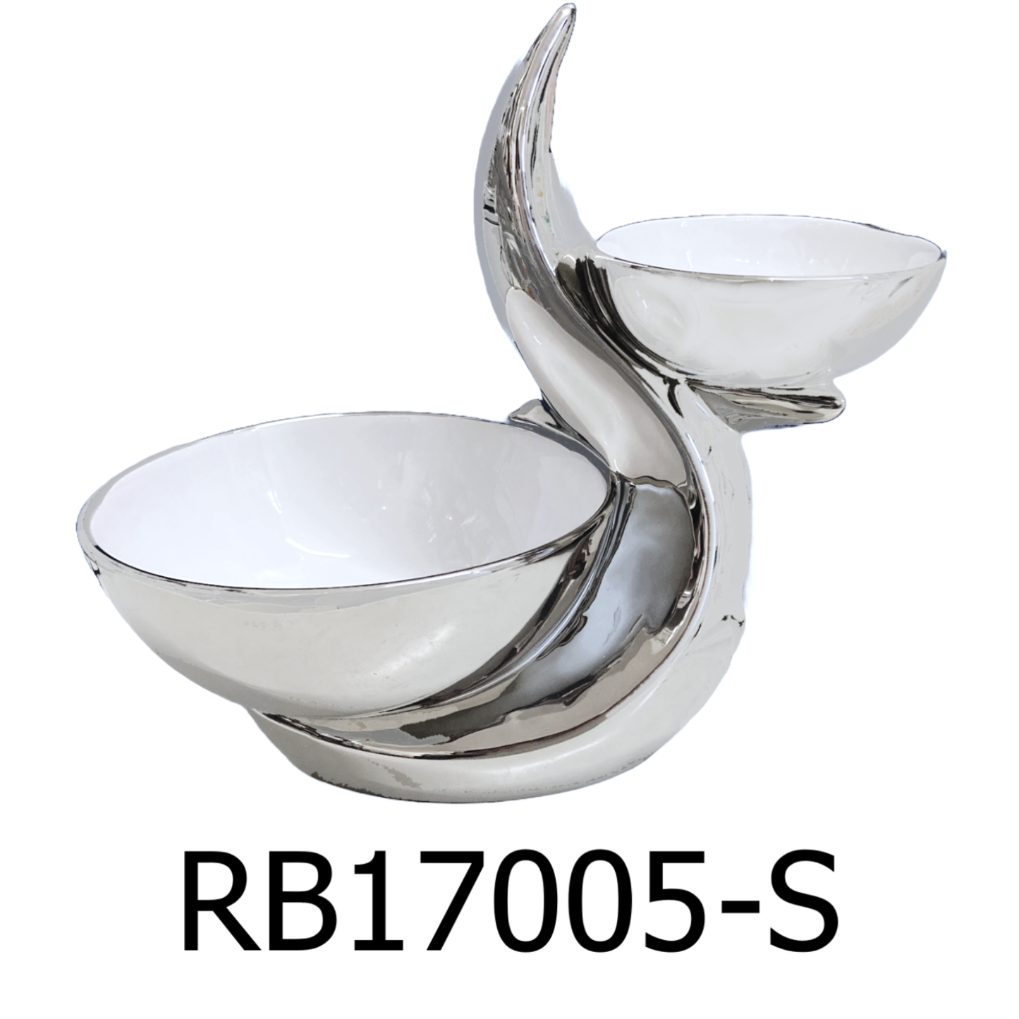 Small 2 Tier Silver Plated Decorative Bowl