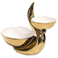 Large 2 Tier Gold Plated Decorative Bowl