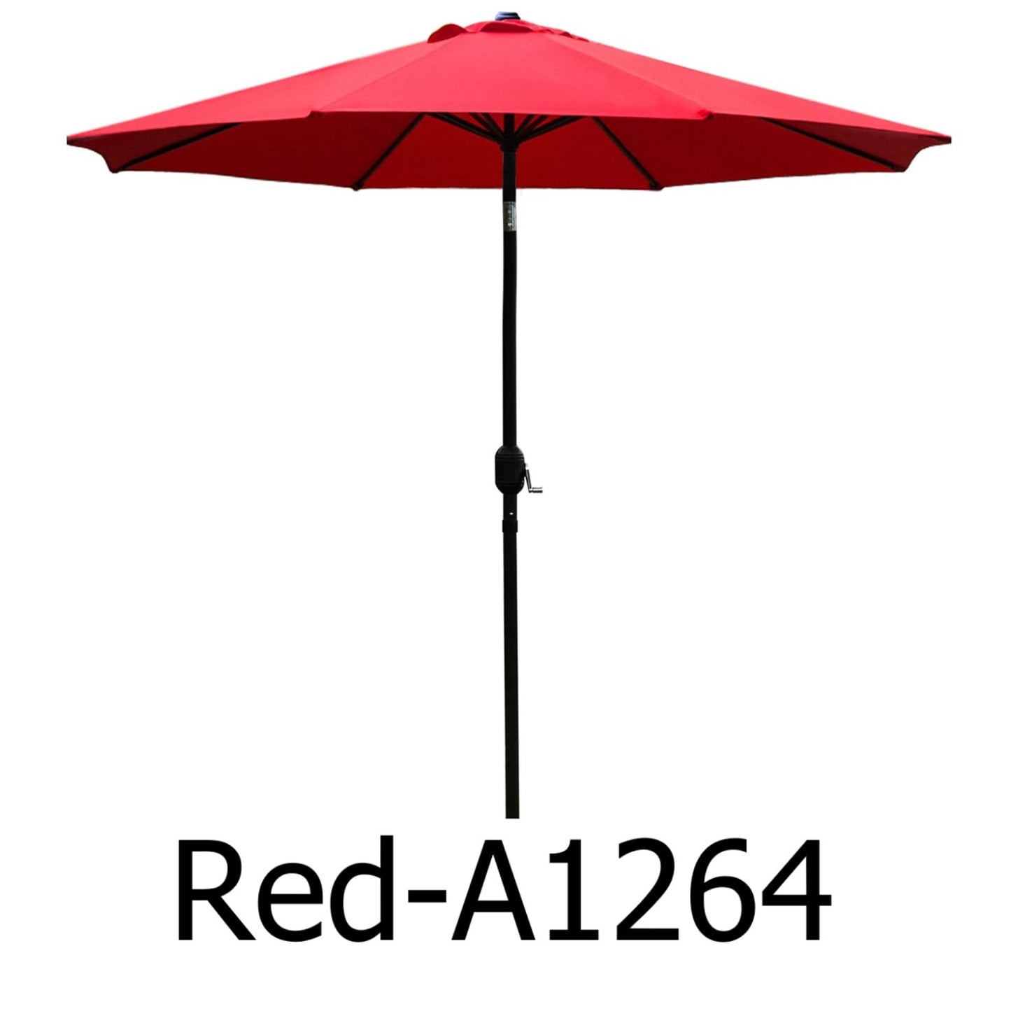 9ft Red Patio Outdoor Table Umbrella