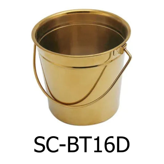 1 QT Golden Stainless Steel Ice Bucket