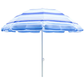 5.25 ft Blue-White Stripe Beach Umbrella