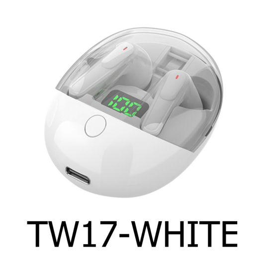 White True Earbuds Wireless with Charging Case