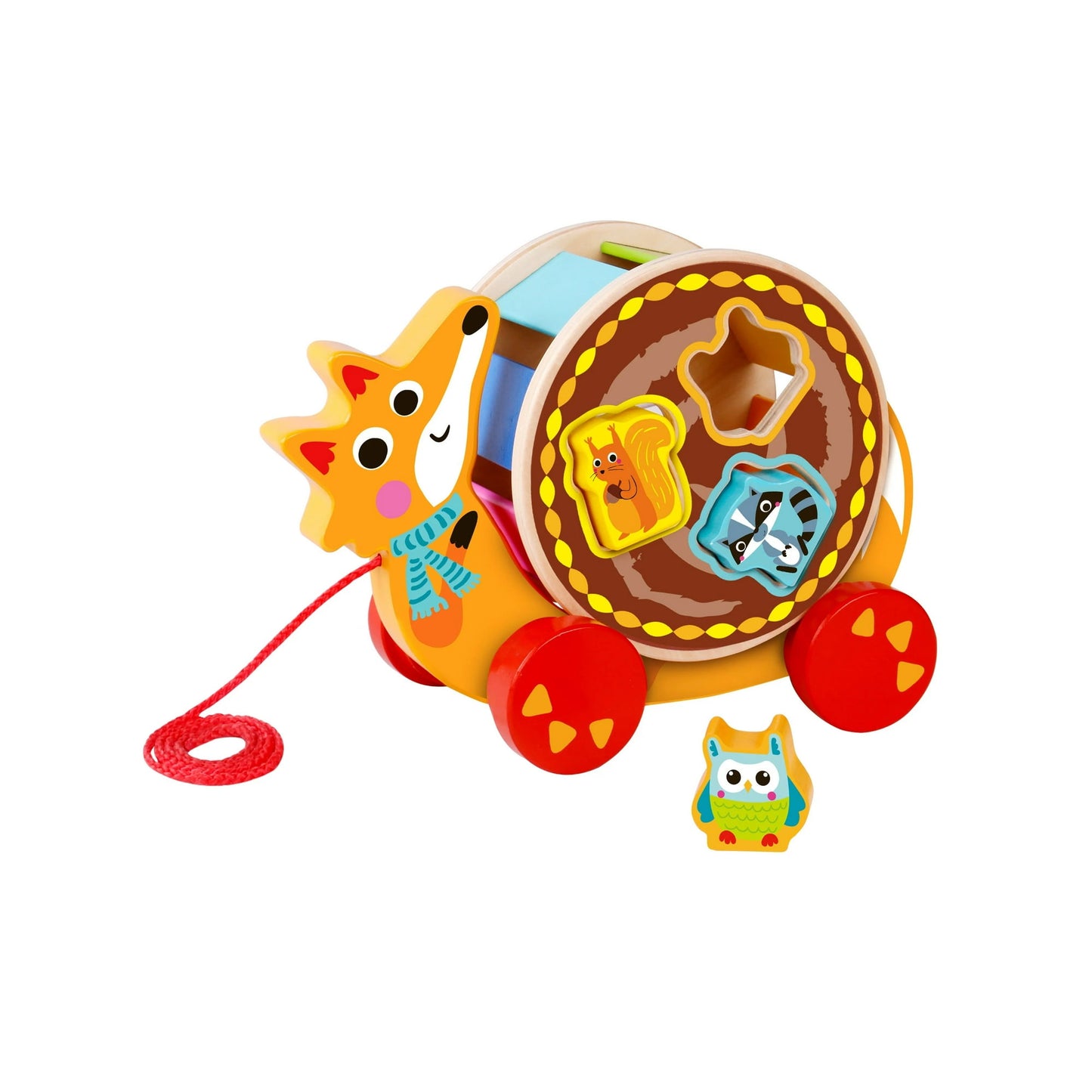 Toyster’s Pull Along Fox Puzzle Walking Toy