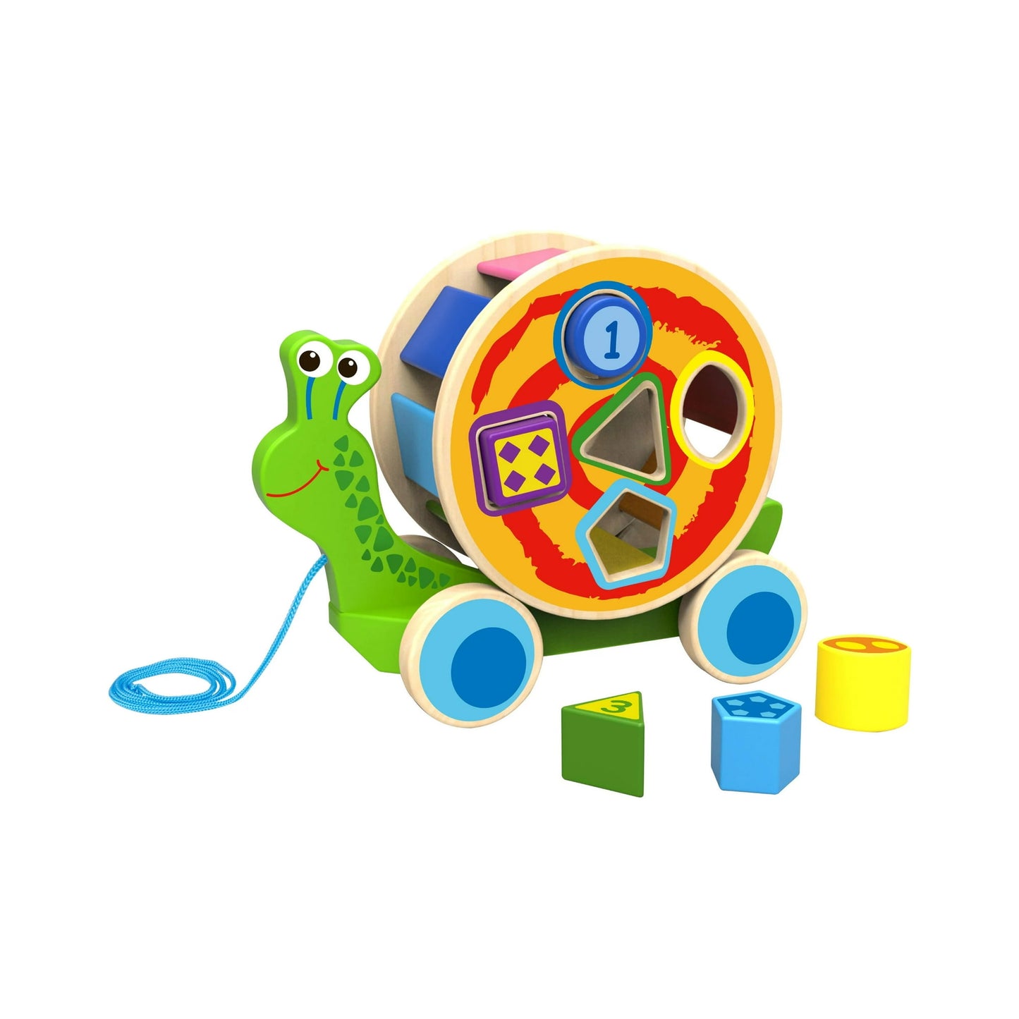 Toyster's Pull Along Snail Puzzle Walking Toy