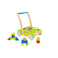 Toyster's Wooden Baby Walker and Block Puzzle Push Cart