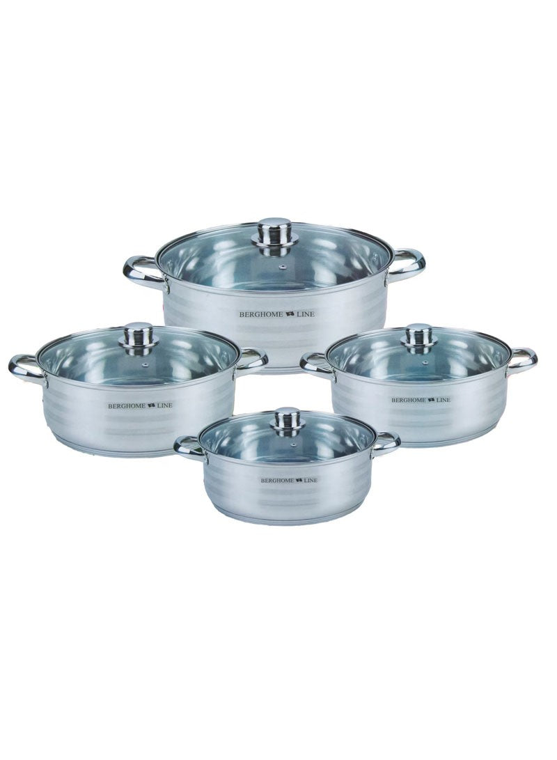 8 PC Berghome Line Stainless Steel Cookware Set