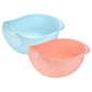 2 PC Plastic Colander Set - Blue & Pink