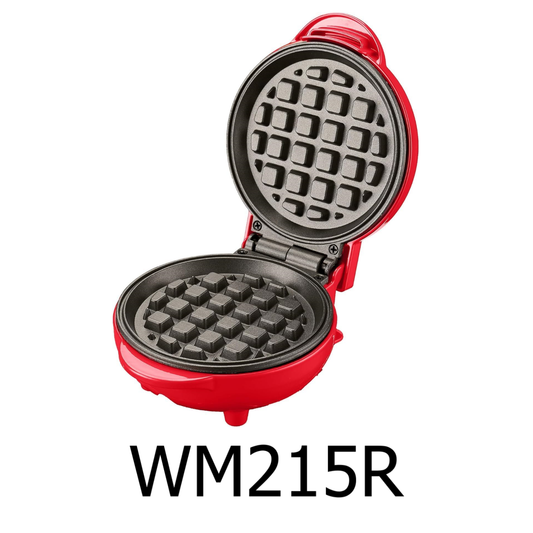 Ovente Red Electric Mini Waffle Maker