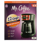 Mr. Coffee 12-Cup Capacity Programmable Drip Coffee Maker, Red