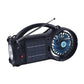 Emergency Solar Power Bluetooth Speaker with FM Radio LED & Fan