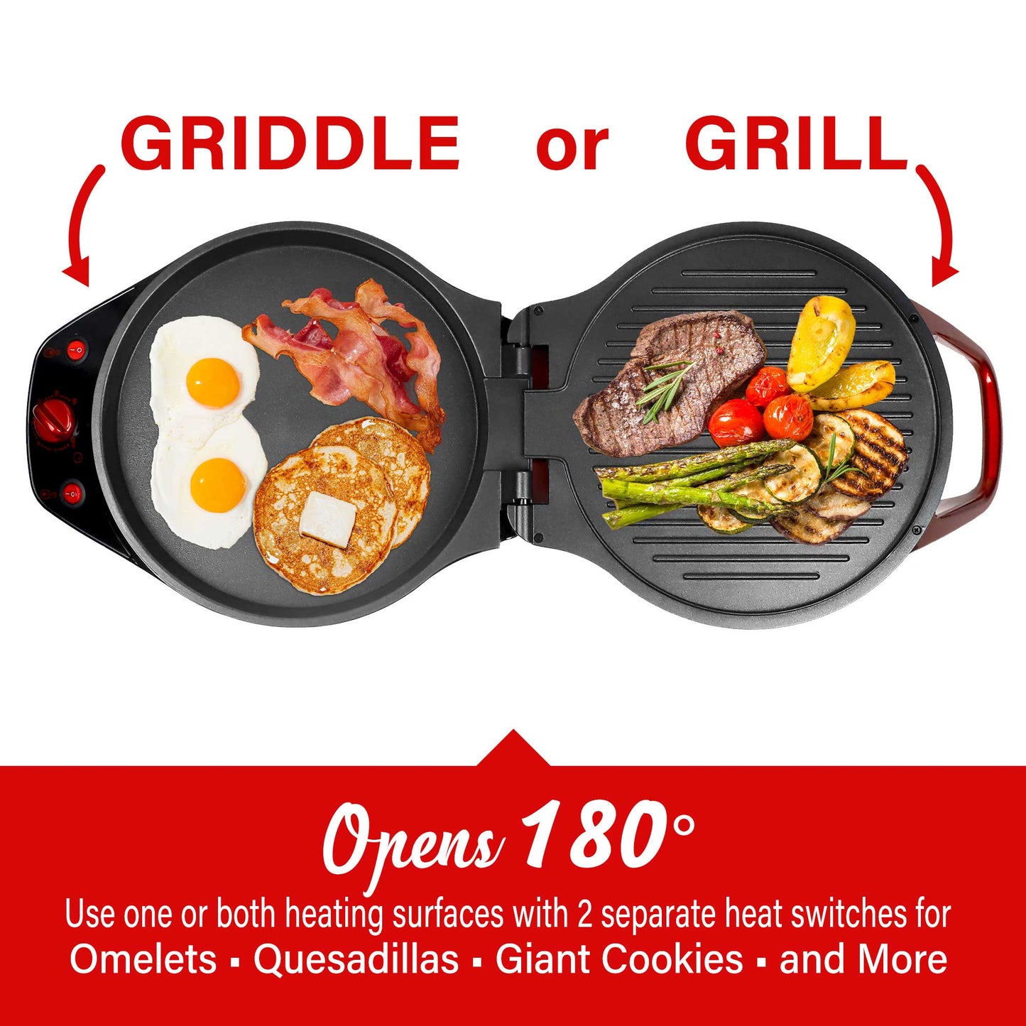 Brentwood 1200W 12" Non Stick Pizza Maker & Grill