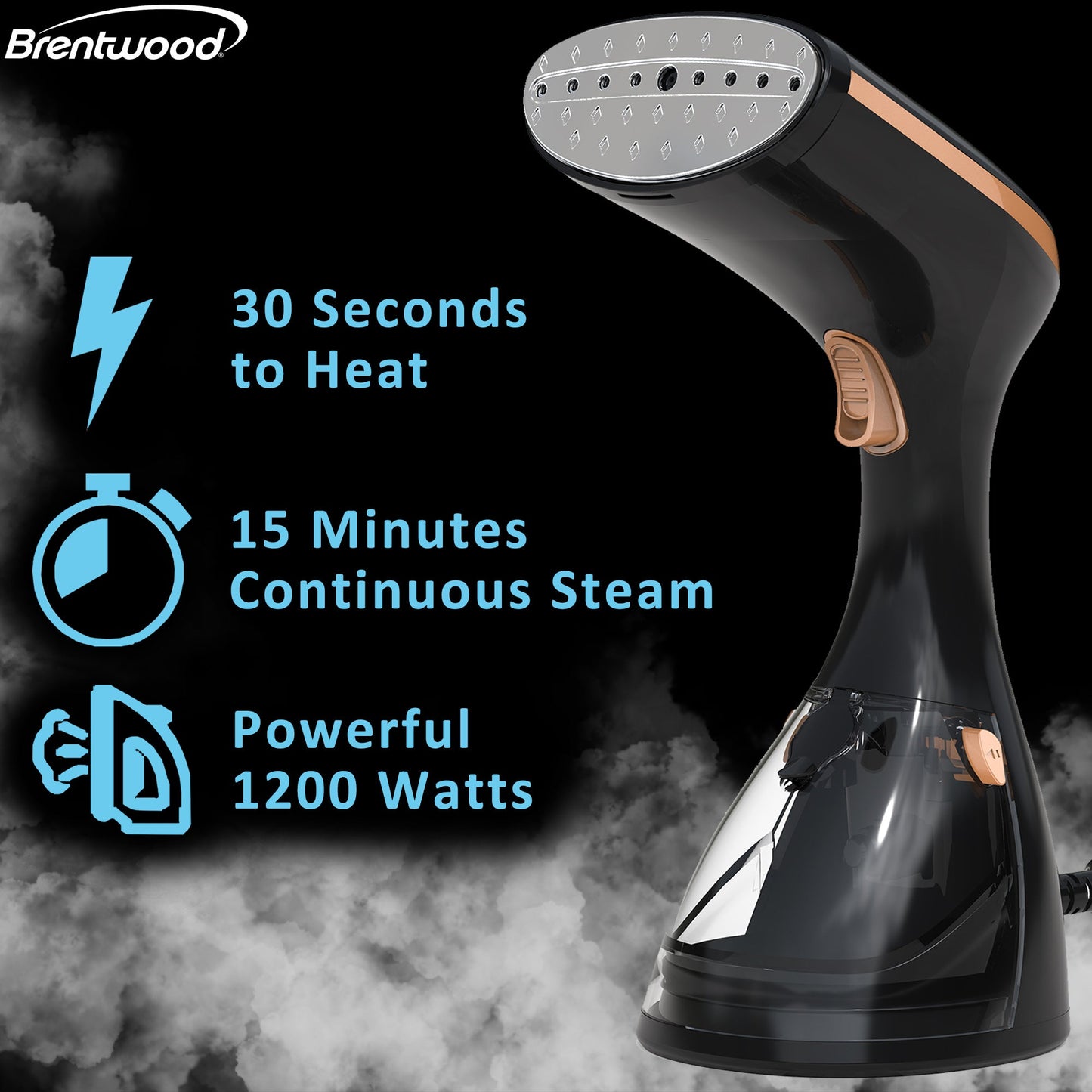 Brentwood Handheld Garment Iron Steamer