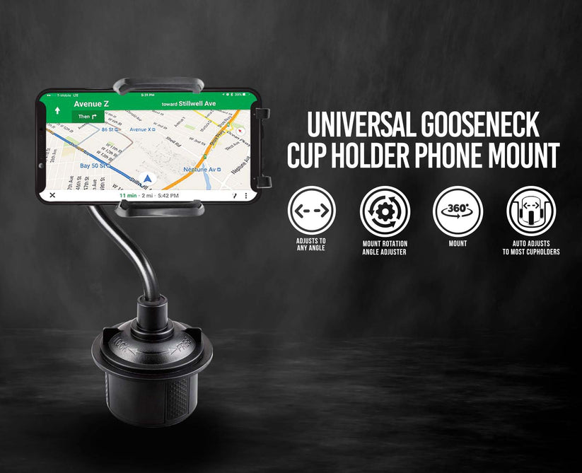 Universal Gooseneck Cup Holder Phone Mount