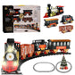 24 PC Classic Train Set With Light Sound Smoke Kids Toy