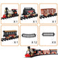 24 PC Classic Train Set With Light Sound Smoke Kids Toy