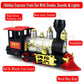 24 PC Classic Train Set With Light Sound Smoke Kids Toy