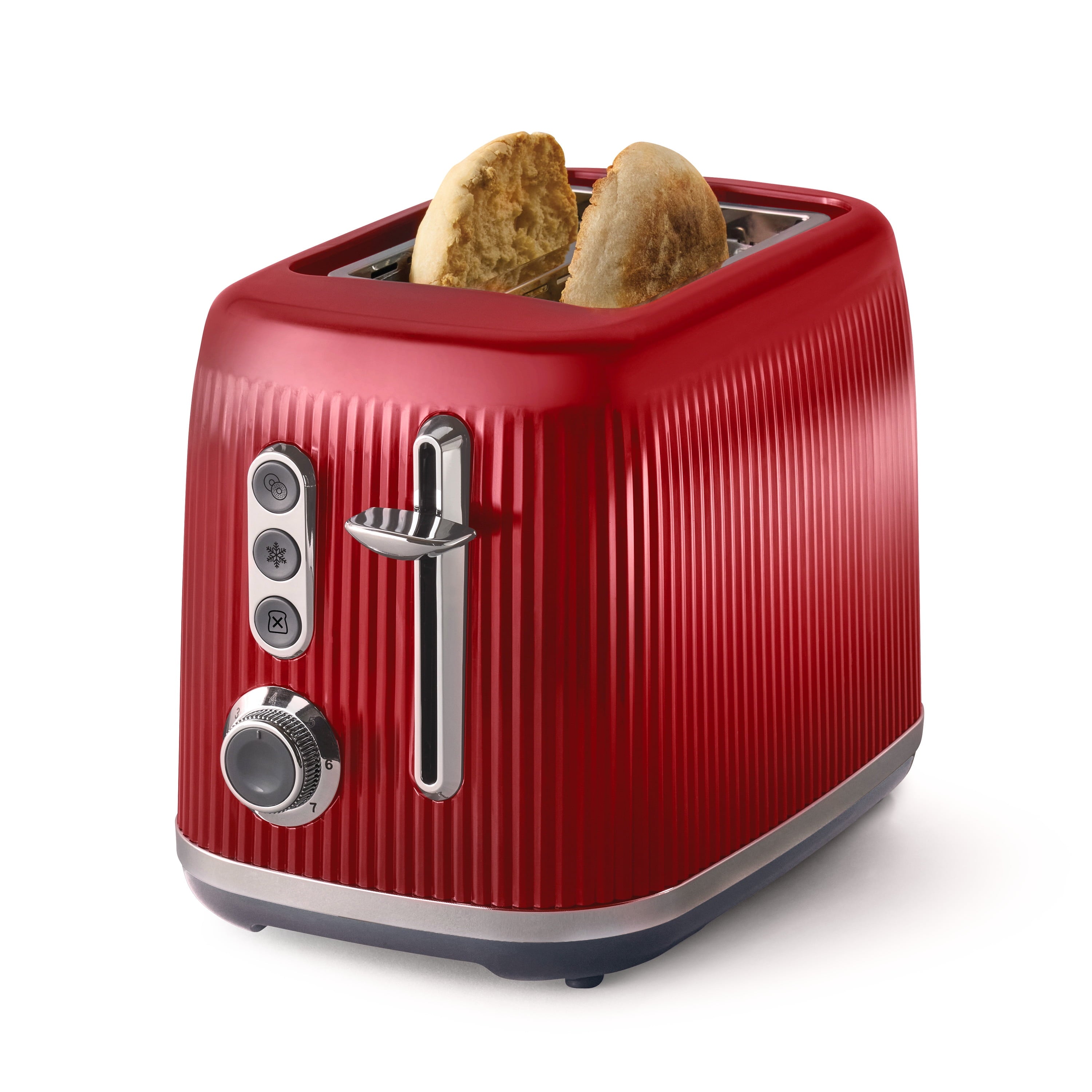 Wide clearance slot toaster