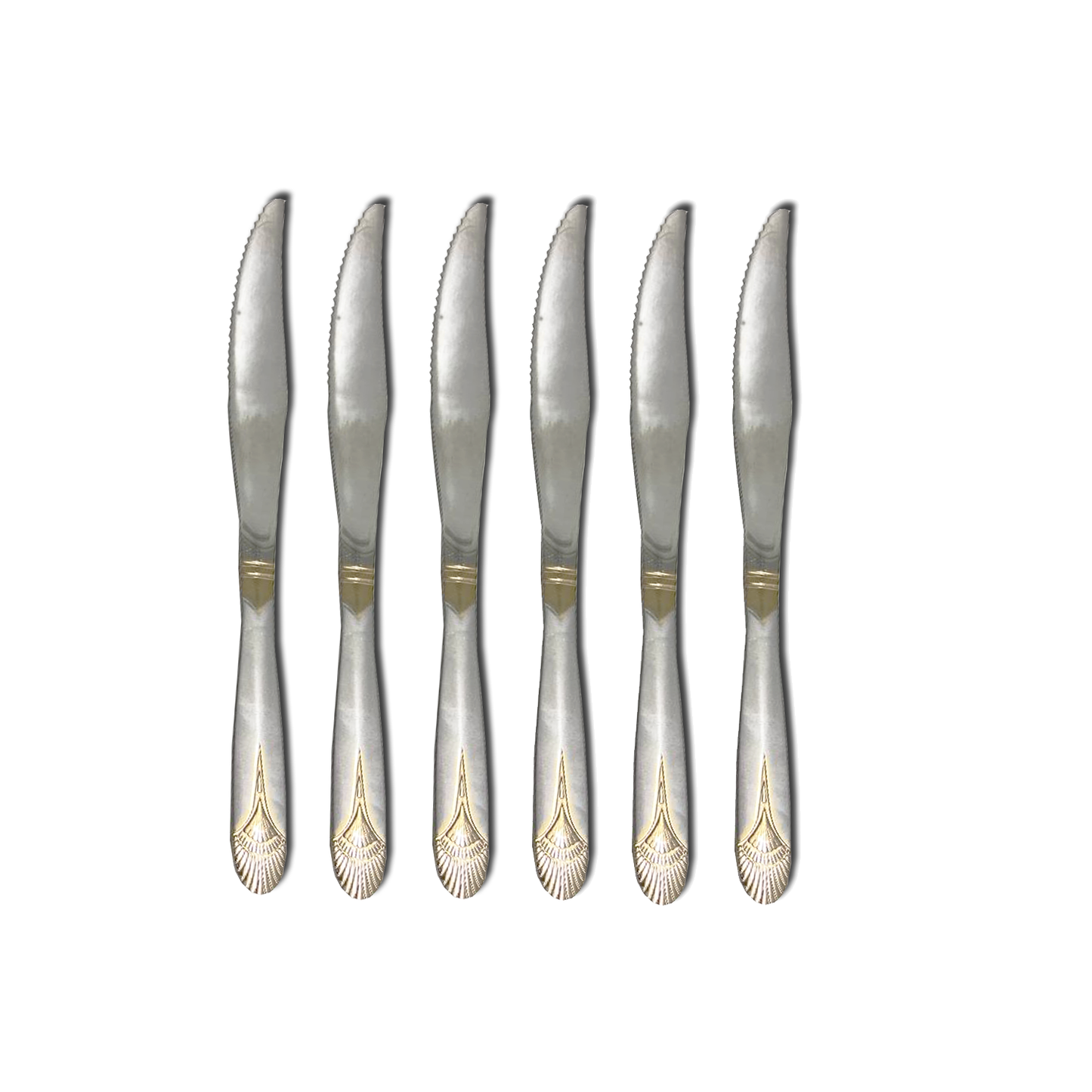 24 PC Silver & Gold Flatware Cutlery Set