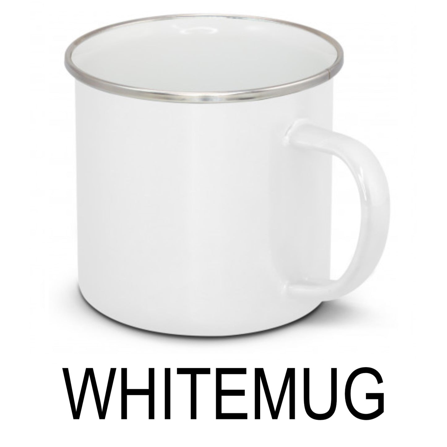 White Enamel Coffee Mug