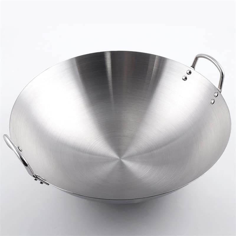 26cm Stainless Steel Double Short Handles Wok Pan