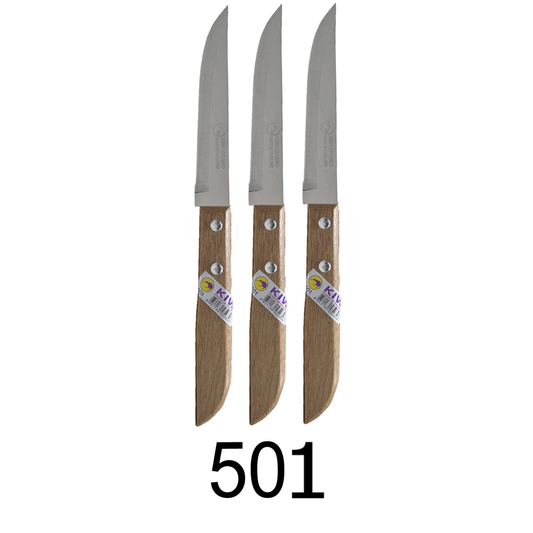 3 PC Kiwi Stainless Steel Kitchen Knife - 501