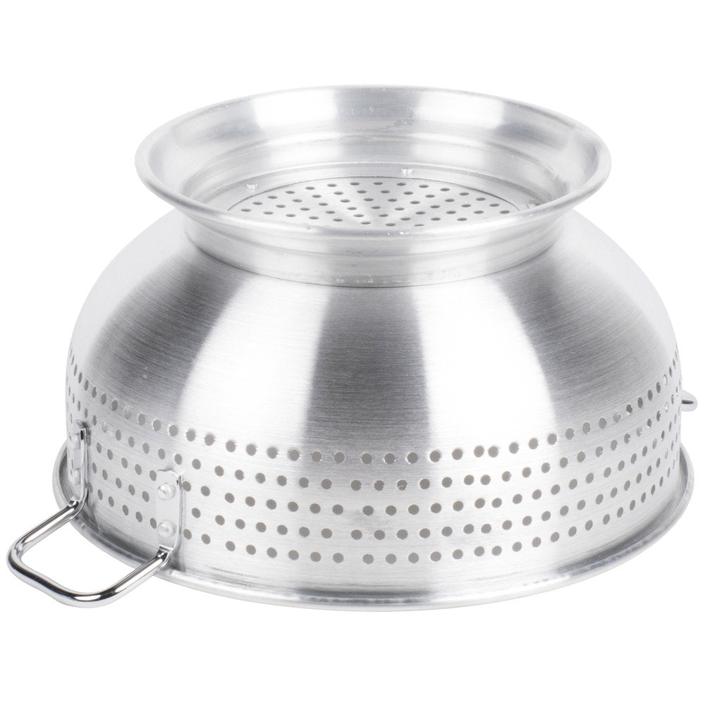 8 QT Heavy Duty Aluminum Colander With Base & Handles