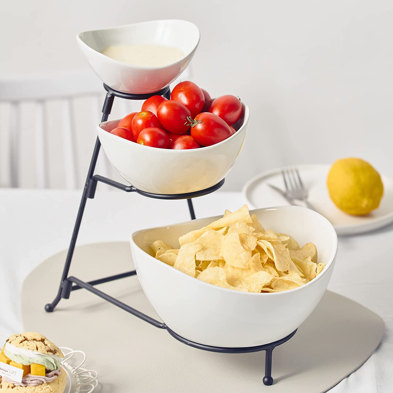 3 tier serving bowls new arrivals