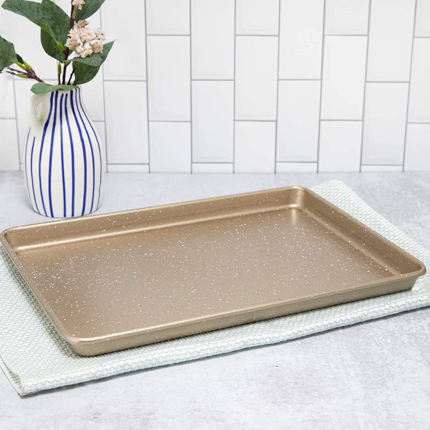 Champagne Non Stick Rectangular Cookie Tray