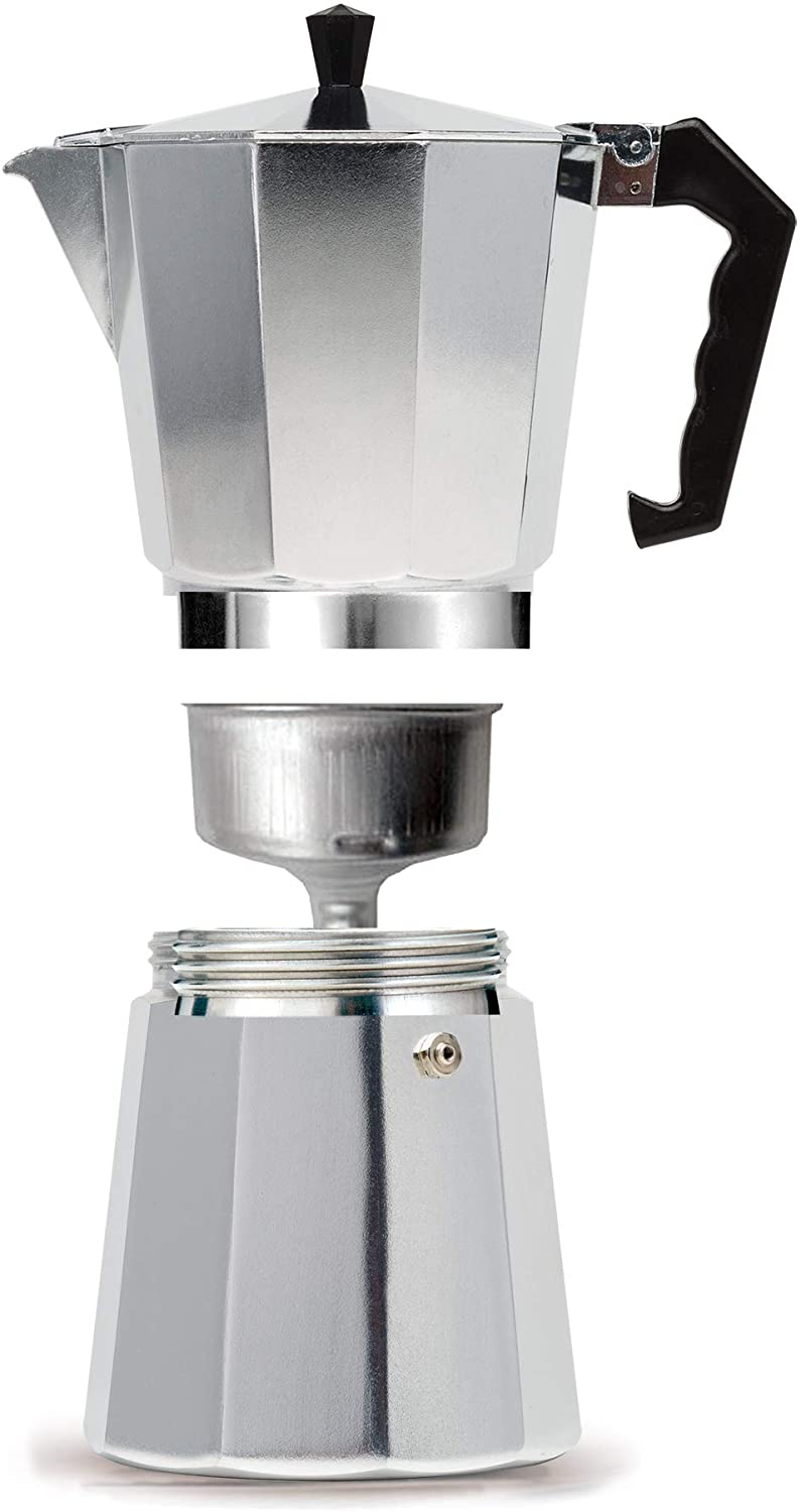 La Cafetiere Classic Gray 3 Cup Espresso Non Electric Coffee Maker