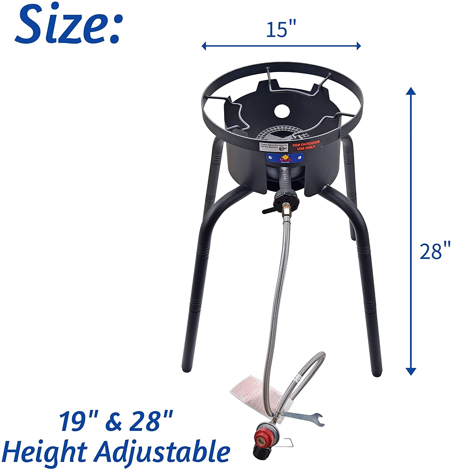 Outdoor Propane Single Burner Stove With Threaded Legs – R & B Import