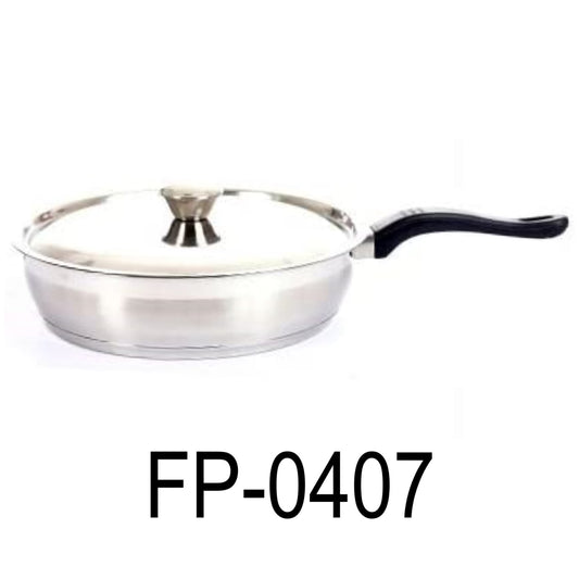 9.5” Stainless Steel Fry Pan / Skillet With Lid