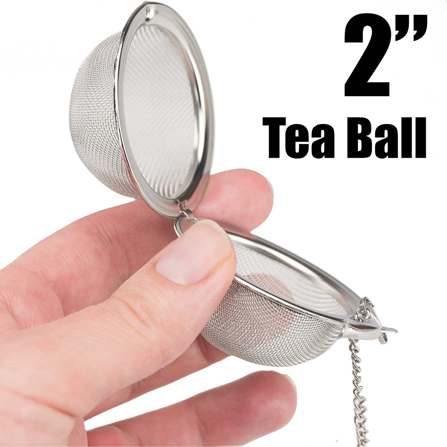 2 PC Stainless Steel Tea Ball / Infuser Strainer