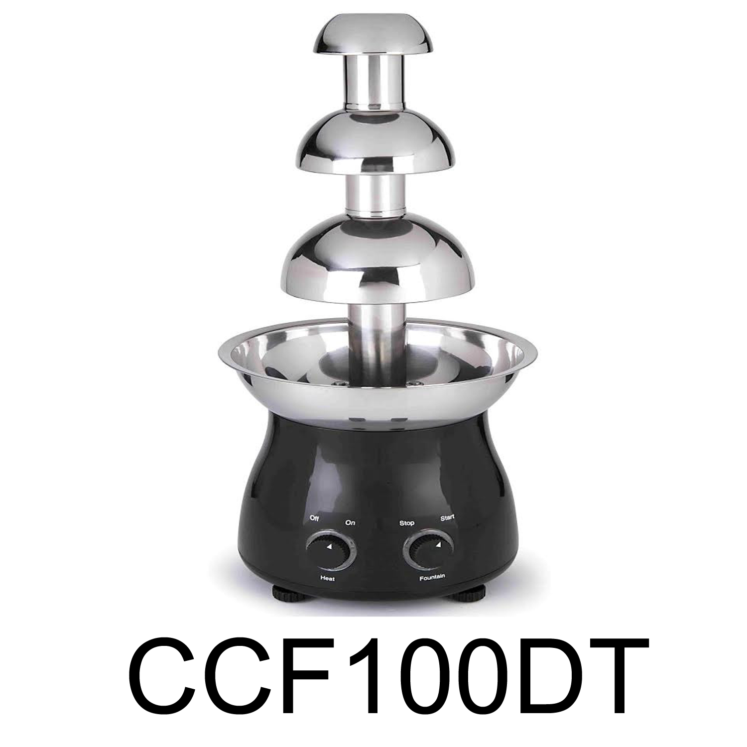 Chocolate Fountain Machine 3 Tier Stainless Steel Luxury Cheese Cascading  Fondue