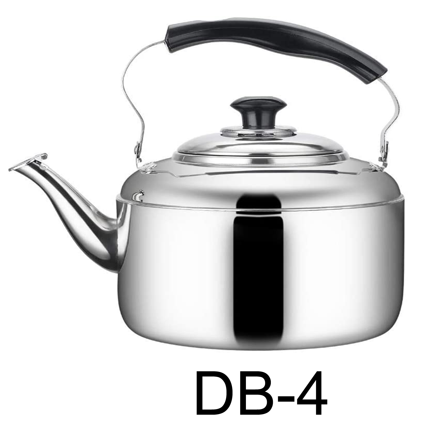 4L Long Spout Tea Kettle Stovetop Stainless Steel Whistling Teakettle Teapot  