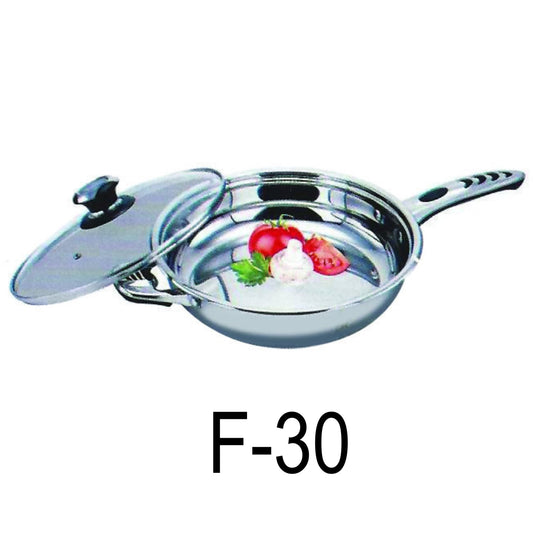 30cm Stainless Steel 18/10 Induction Frying Pan