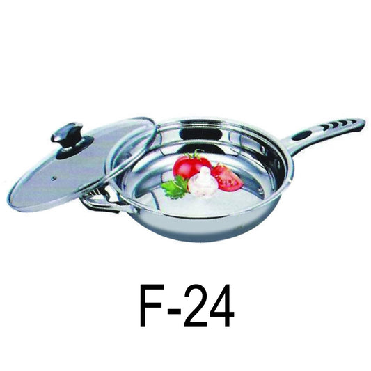 24cm Stainless Steel 18/10 Induction Frying Pan