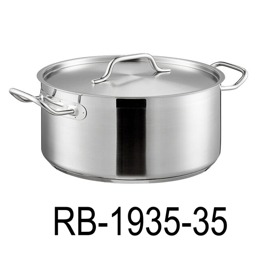 35 QT Stainless Steel Induction 18/10 Stockpot