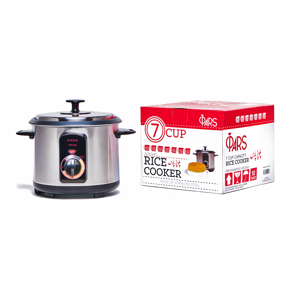 Pars Automatic Persian Rice Cooker - Tahdig Rice Maker Perfect Rice Crust,  4 Cup