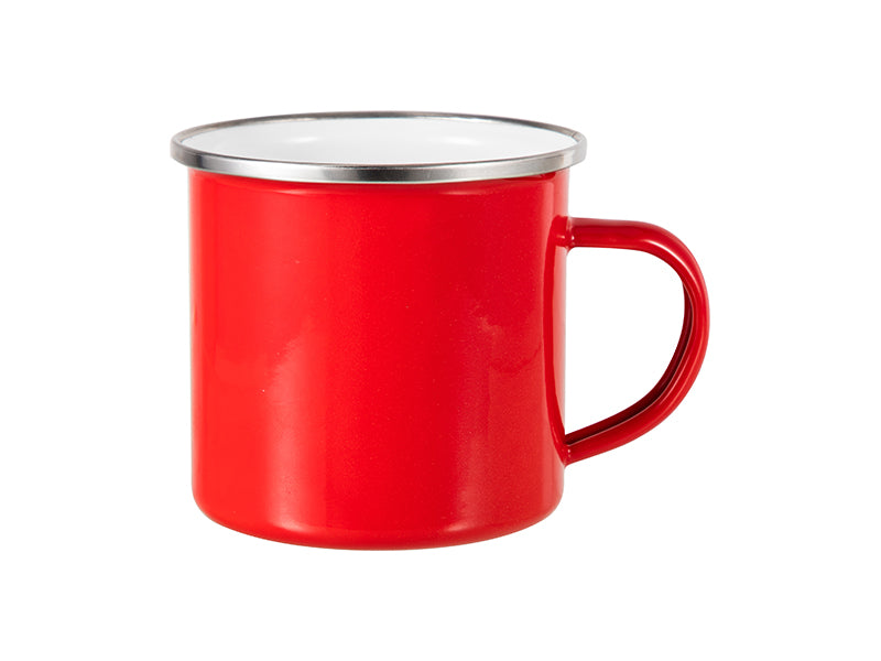 Red Enamel Coffee Mug