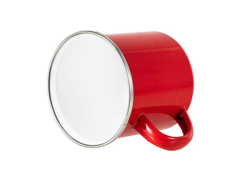 Red Enamel Coffee Mug