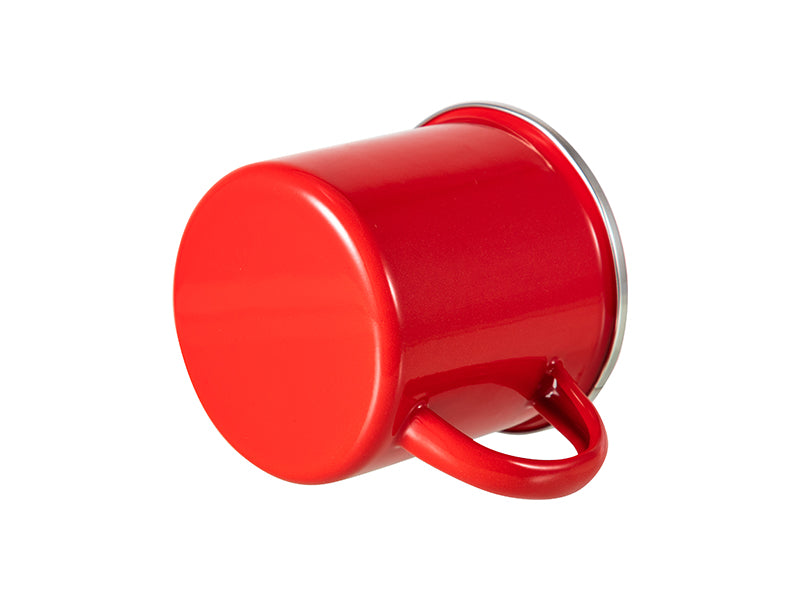 Red Enamel Coffee Mug