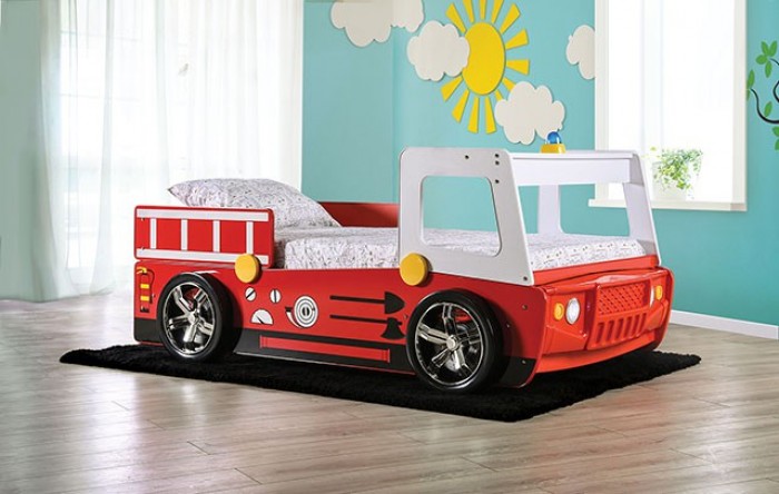 Fire truck 2024 twin bed frame