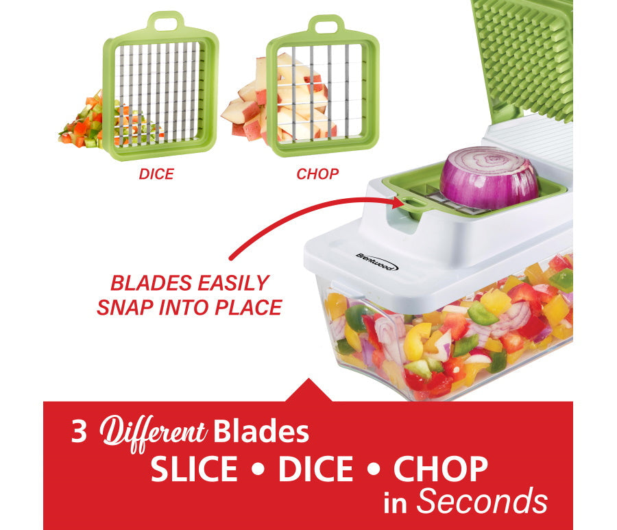 Food Chopper and Vegetable Dicer with 6.3-Cup Storage