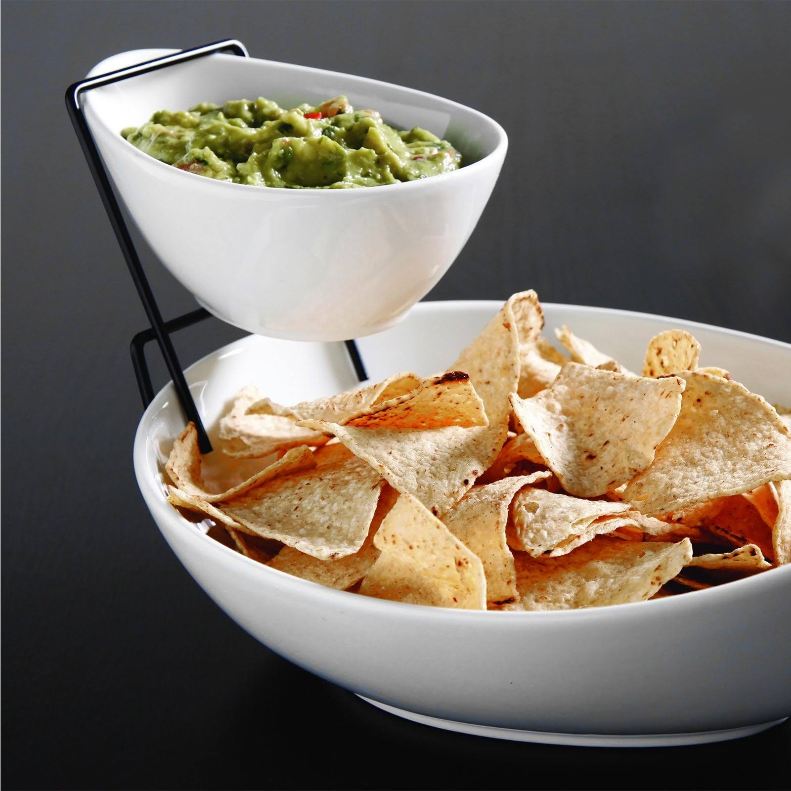 Chips and dip outlet serving set