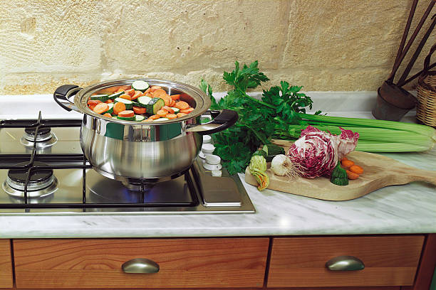 6 PC Stainless Steel 18/10 Induction Shallow Pot