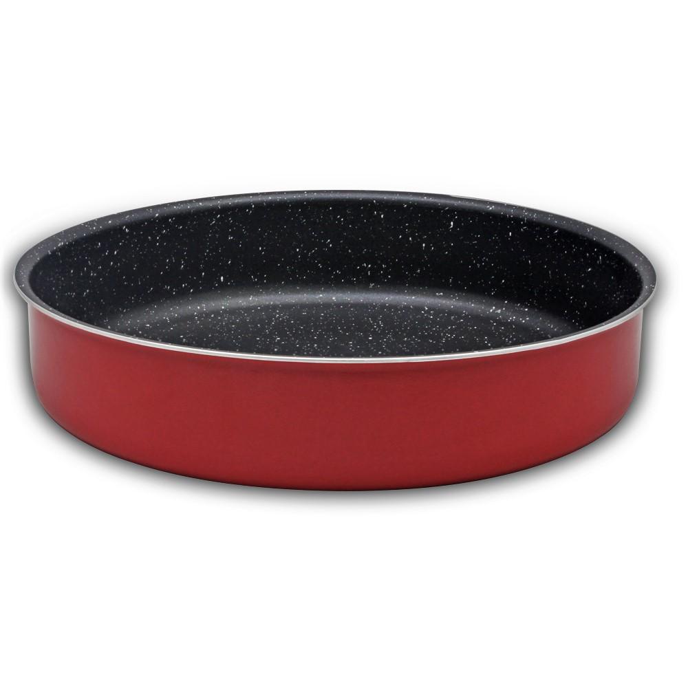 32cm Red & Black Marble Coating Baking Tray